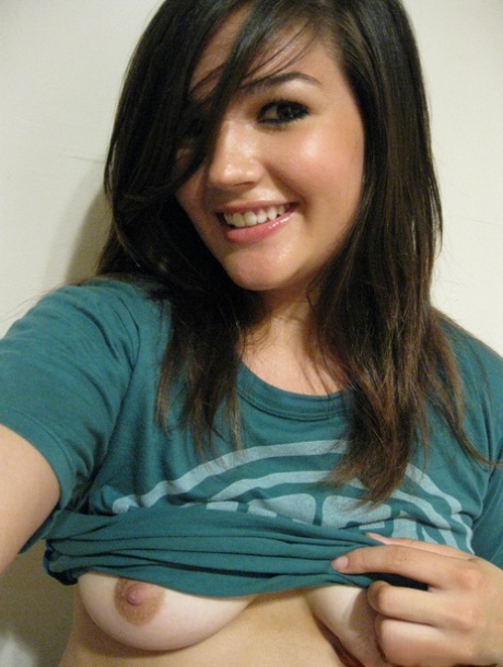 Cutie Veronica takes a slef shot of her nice big tits and firm round ass 67338809