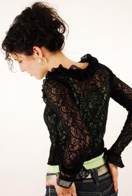 Brunette chick Paula wears her hair up while wearing an Axcent Seduction watch 22528284