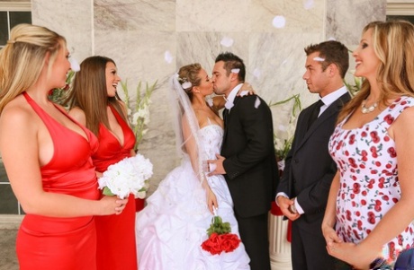 Nicole Aniston is joined by her stepmom & lover for a 3some on her wedding day 60573733
