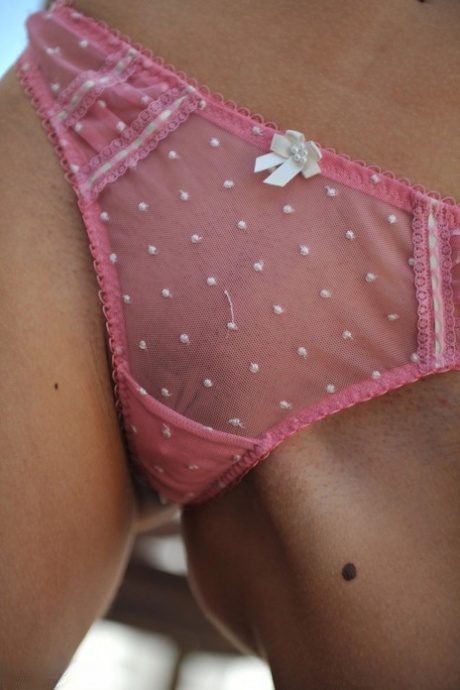 Solo model Lucy Blackburn removes see thru underwear to finish getting naked 93941835